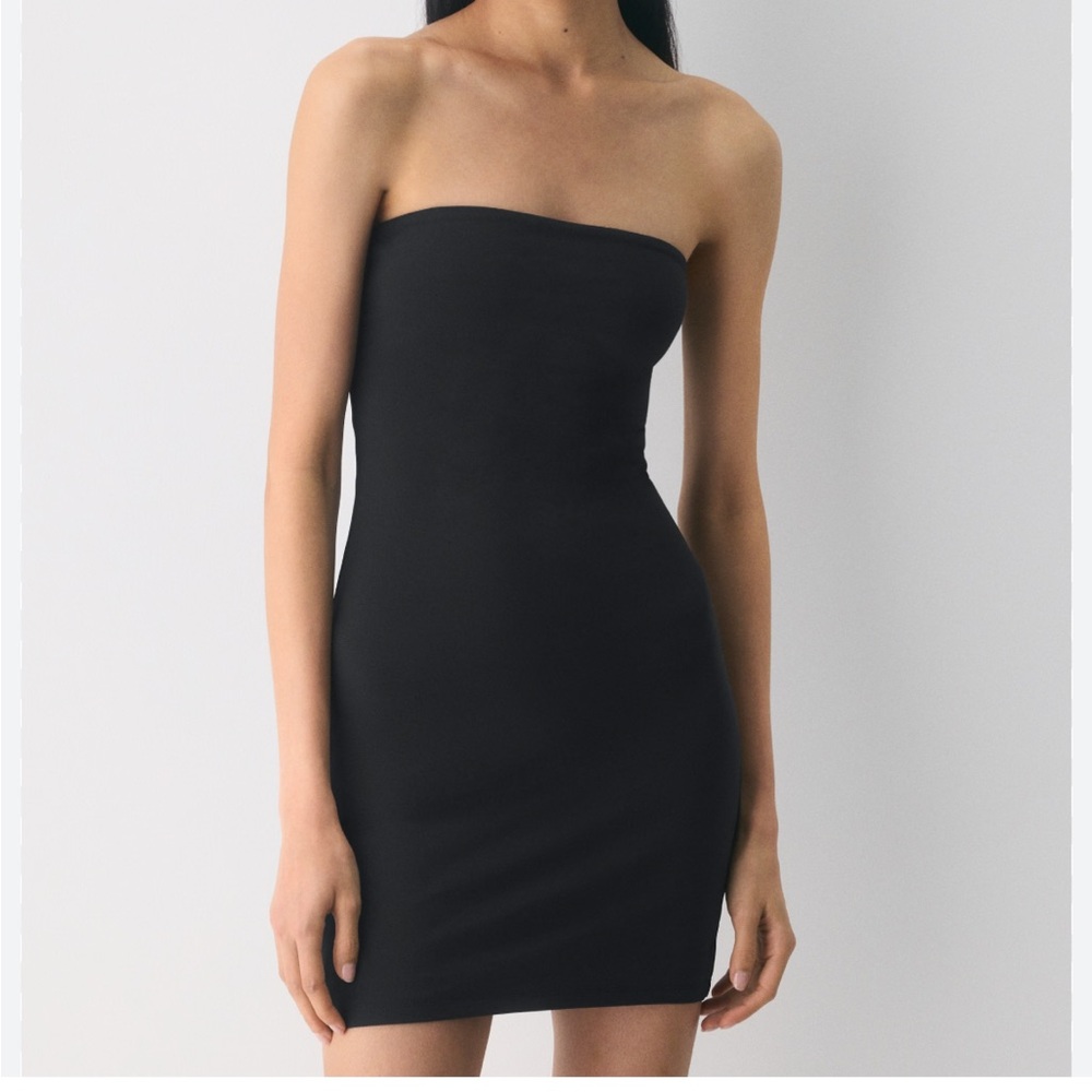 Babaton Aritzia  Black Strapless Dress